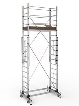Saraylı Alüminyum İskele Merdiven 2x11 Basamaklı 2x3,0 Mt 602 Cm