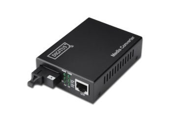Assmann Digitus Fast Ethernet Media Converter, Singlemode, Çift Yönlü, Tx1310Nm / Rx1550Nm, Rj45 / Sc, Maksimum 20Km