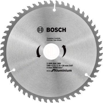 Bosch Daire Testere Bıçağı Eco For Aluminium 190x30 mm 54 Diş - 2608644389