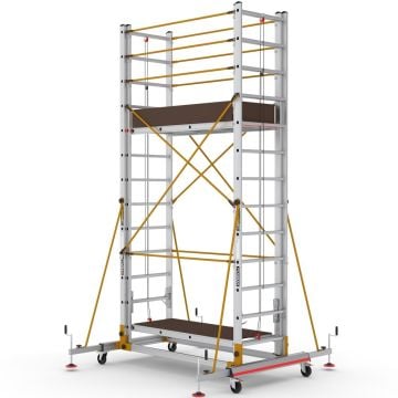 Çağsan Telesafe XL İki Parçalı Alüminyum İskele 2x11 Basamaklı - S006_XLN