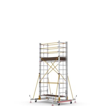Çağsan Telesafe XL İki Parçalı Alüminyum İskele 2x11 Basamaklı - S006_XLN