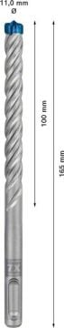 Bosch Kırıcı Delici Uç SDS-Plus-7X Expert 11x165 mm (1 Adet) - 2608900105