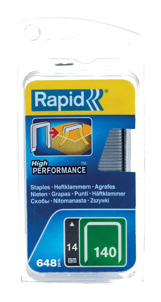 Rapid Zımba Teli 140 Serisi 14 mm Galvaniz Kaplı Farklı Nokta (1 Pkt/648 Adet) - 40109576