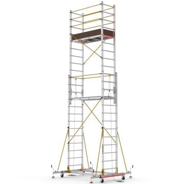 Çağsan Telesafe XL İki Parçalı Alüminyum İskele 2x13 Basamaklı - S007_XLN