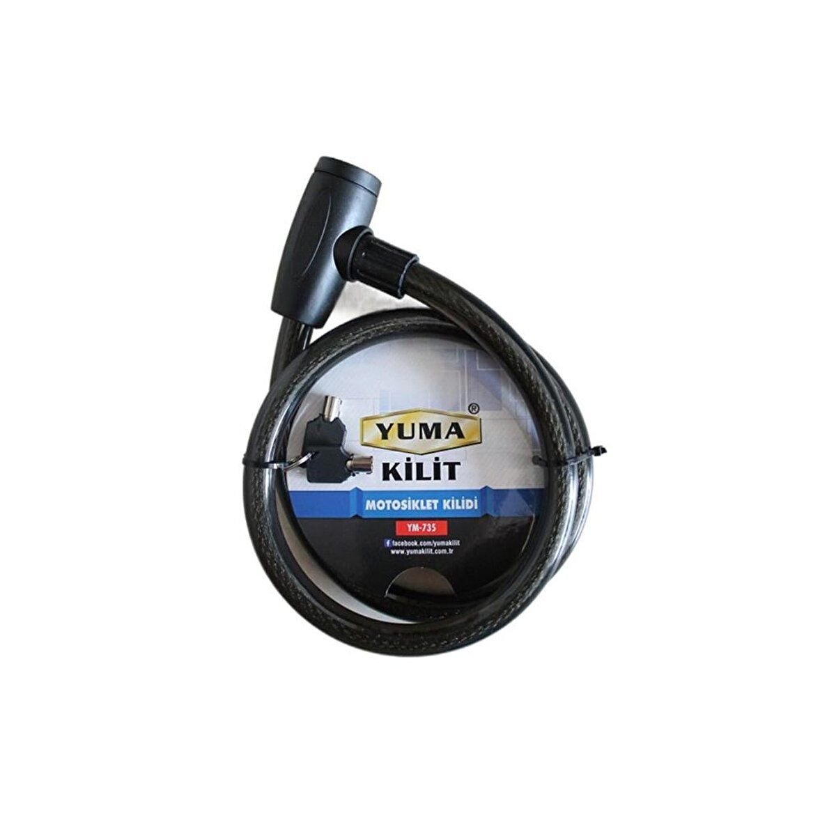 Yuma Kilit Motosiklet Kilidi 20 Mm 120 Cm