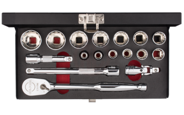 Ceta Form 17 Parça 3/8 İnç 12 Köşe Lokma Takımı Sae