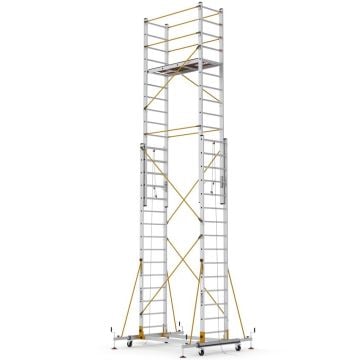 Çağsan Telesafe İki Parçalı Alüminyum İskele 2x15 Basamaklı - S008_XL_FP