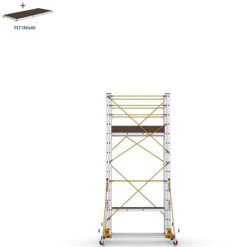 Çağsan Telesafe XL İki Parçalı Alüminyum İskele 2x15 Basamaklı - S008_XLN