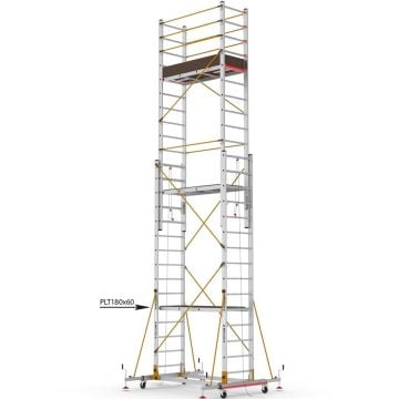Çağsan Telesafe XL İki Parçalı Alüminyum İskele 2x15 Basamaklı - S008_XLN
