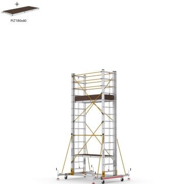 Çağsan Telesafe XL İki Parçalı Alüminyum İskele 2x15 Basamaklı - S008_XLN