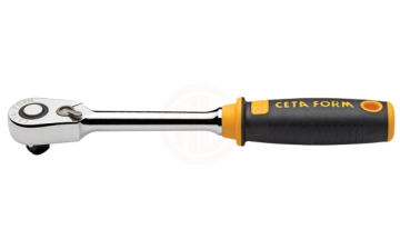 Ceta Form 3/8 İnç Düğmeli Cırcır Kolu (Kompakt Kafa)