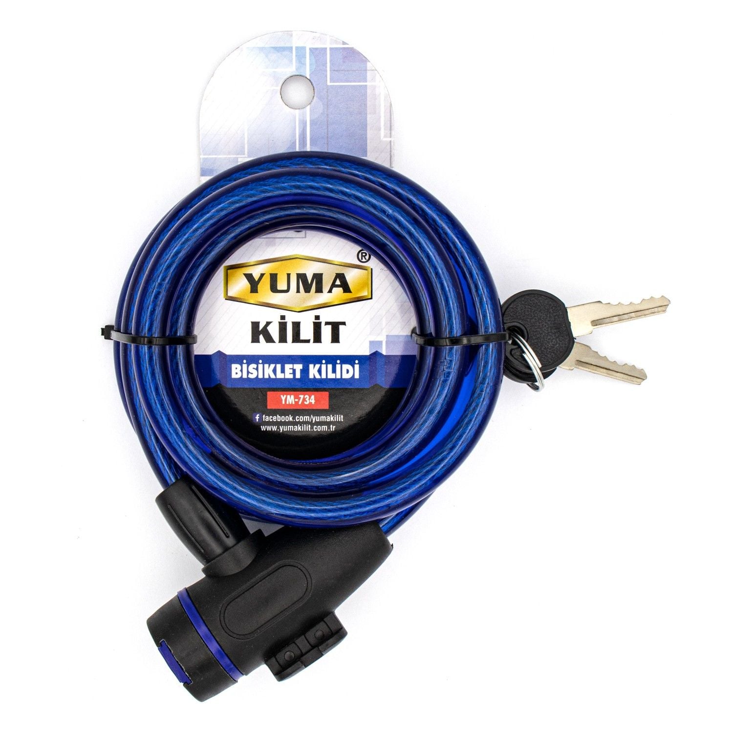 Yuma Kilit Bisiklet Kilidi 12 Mm X 80 Cm