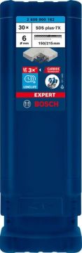Bosch Kırıcı Delici Uç SDS-Plus-7X Expert 6x215 mm (30 Adet) - 2608900182