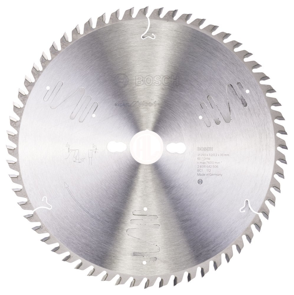 Bosch Daire Testere Bıçağı Expert For Wood 250x30 mm 60 Diş (3,2/2,2 mm) - 2608642506