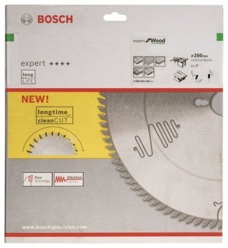 Bosch Daire Testere Bıçağı Expert For Wood 250x30 mm 60 Diş (3,2/2,2 mm) - 2608642506