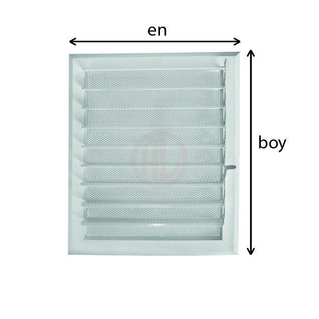 Alüminyum Özel Ölçü Menfez En/Boy 35 cm - 130 cm