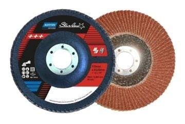 Norton Clipper Alüminyum Oksit Standart Yoğunluk Konik Flap Disk FLD FDTF 115x22 NOR P60 STARLINE - 78072709194