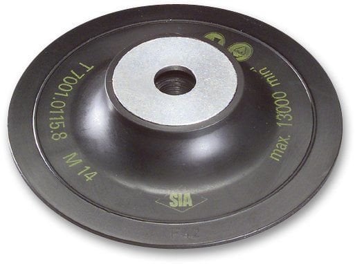 Sia Rotasyon Zımpara İçin Destek Taban Fiber Disk M14 Ø115 mm Sert