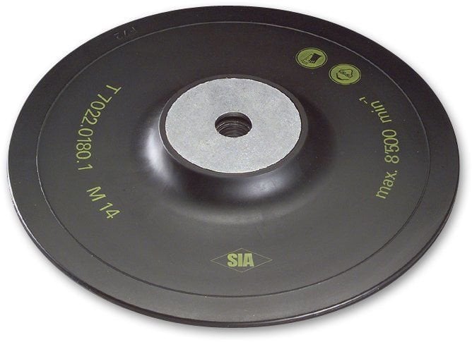 Sia Rotasyon Zımpara İçin Destek Taban Fiber Disk M14 Ø180 mm Sert