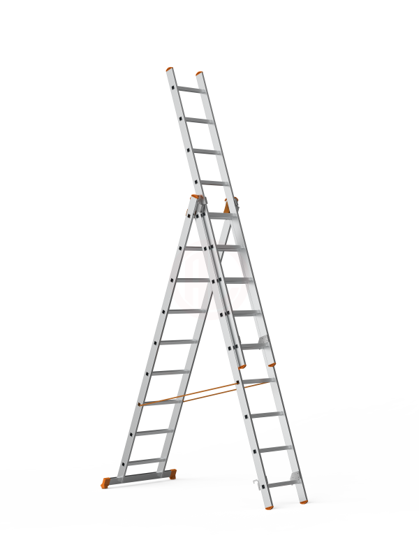 Saraylı A Tipi Endüstriyel Merdiven 3x9 Basamaklı 741 Cm