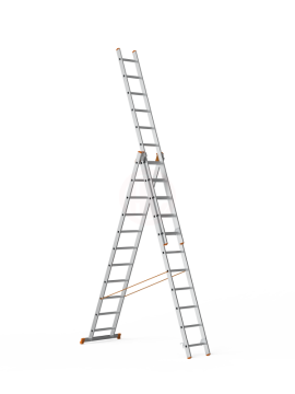 Saraylı A Tipi Endüstriyel Merdiven 3x11 Basamaklı 903 Cm