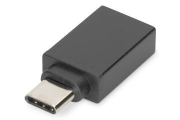 Assmann Digitus Usb Tip C™ Adaptörü, Usb Tip C Erkek Usb Tip A Dişi, 3A, 5Gb (Super Speed), Usb 3.0, Siyah Renk