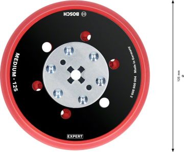 Bosch Sistem Aksesuarı / Expert Zımpara Tabanı ÇD-O 125 mm (GET55-125) - 2608900004