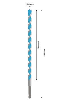 Bosch Expert Çok Amaçlı Matkap Ucu Hex-9 Multi Construction 10x250 Mm - 2608902357