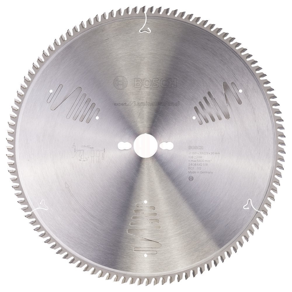 Bosch Daire Testere Bıçağı Expert For LaminatedPanel 350x30 mm 108 Diş - 2608642518