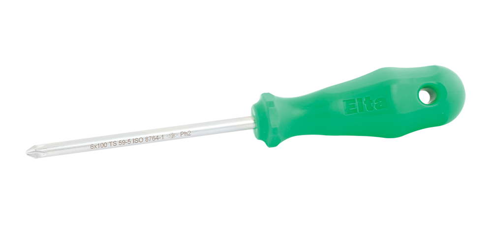 Elta Yıldız Uçlu Tornavida Opak Seri 6X100 Mm