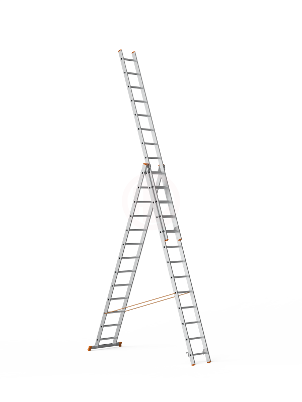 Saraylı A Tipi Endüstriyel Merdiven 3x13 Basamaklı 1065 Cm