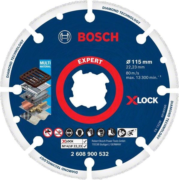 Bosch X-Lock Metal Kesme Diski Diamond Metal Wheel 115x22,23 mm - 2608900532