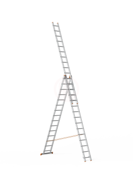 Saraylı A Tipi Endüstriyel Merdiven 3x15 Basamaklı 1227 Cm