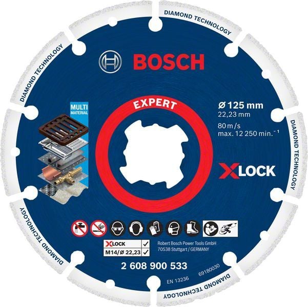 Bosch X-Lock Metal Kesme Diski Diamond Metal Wheel 125x22,23 mm - 2608900533