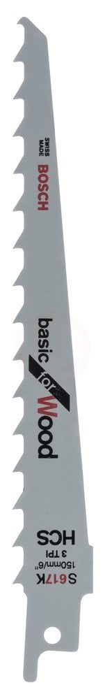 Bosch Panter Testere Bıçağı Basic For Wood S 617 K 150 mm (5 Adet) - 2608650677
