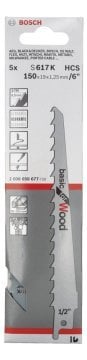Bosch Panter Testere Bıçağı Basic For Wood S 617 K 150 mm (5 Adet) - 2608650677