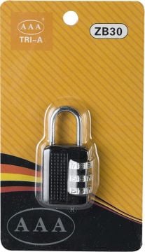 Tri-A Şifreli Asma Kilit 30 mm