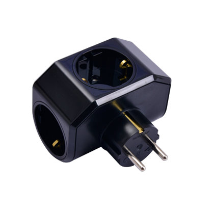 Viko Yonca Plus Siyah Üçlü Topraklı Priz - 90303004