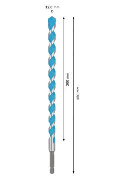 Bosch Expert Çok Amaçlı Matkap Ucu Hex-9 Multi Construction 12x250 Mm - 2608902358