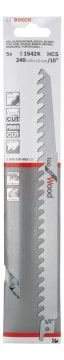 Bosch Panter Testere Bıçağı Top For Wood S 1542 K 240 mm (5 Adet) - 2608650682