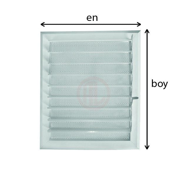 Alüminyum Özel Ölçü Menfez En/Boy 35 cm - 70 cm
