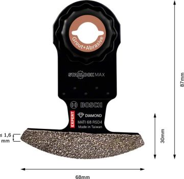Bosch Starlock Aksesuarı / Expert StarlockMax Testere GA MATI 68 RSD4 (1 Adet) - 2608900038