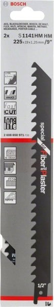Bosch Panter Testere Bıçağı Endurance For Aerated Concrete S 1141 HM 225 mm (2 Adet) - 2608650971