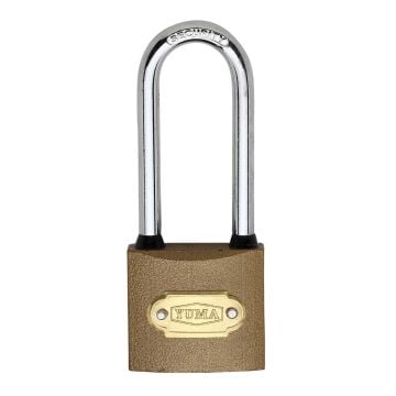 Yuma Kilit Ymk Eko Döküm Uzun Kancalı Asma Kilit Sarı 25 Mm