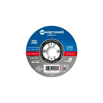 Magmaweld Paslanmaz Kesme Taşı Magmacut Inox Pro T41 Düz 115X1,0X22,23 Mm