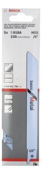 Bosch Panter Testere Bıçağı Basic For Metal S 918 AF 150 mm (5 Adet) - 2608651780