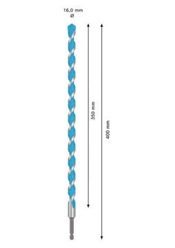 Bosch Expert Çok Amaçlı Matkap Ucu Hex-9 Multi Construction 16x400 Mm - 2608902365