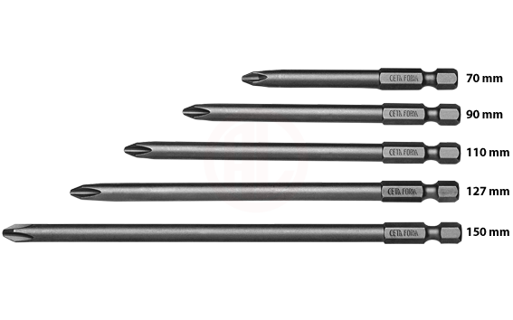 Ceta Form 1/4 İnç Yıldız Bits Uç Ph3 X 90 Mm