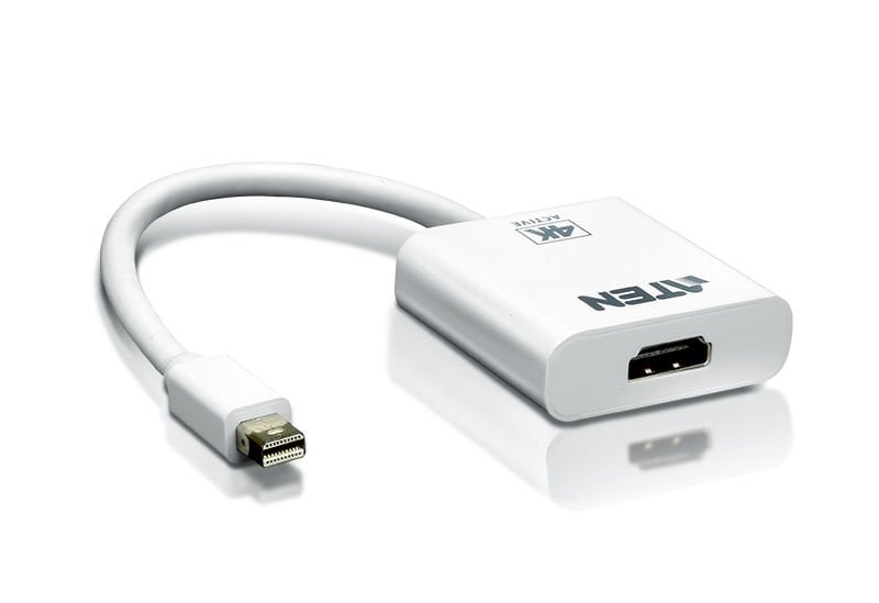 Aten Mini Displayport (Mini Dp) 4K Hdmı Adaptörü, Kablolu, Mini Dp Erkek - Hdmı A Dişi, 2160P, 0.20 Mt