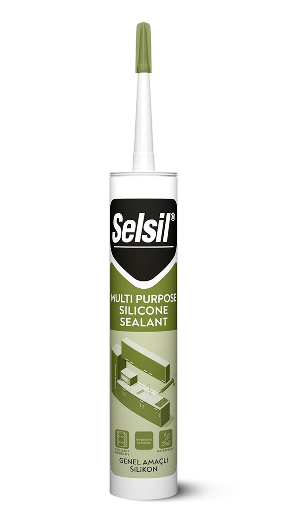 Selsil Genel Amaçlı Silikon 310 ml Siyah